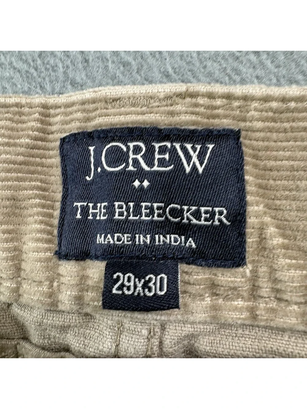 J Crew The Bleecker Corduroy Pants Size 29 (30x29 in.) Khaki Tan